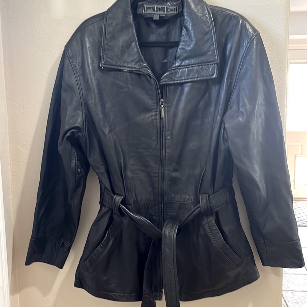 JLC Black Leather Jacket - Women’s Size M